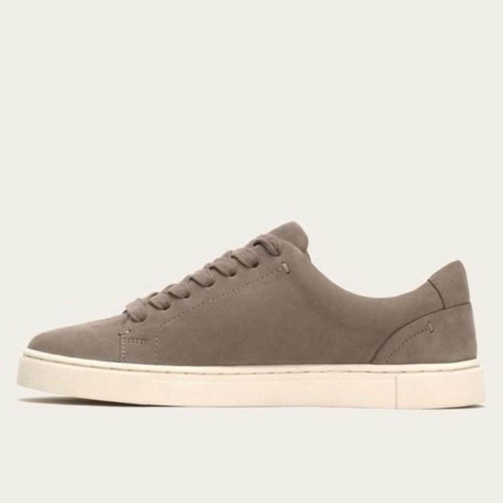 Frye Nubuck Leather Ivy Low Lace Sneakers Shoes - Picture 4 of 8